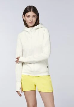 Chiemsee MIT PRINT - Sweatjacke - Star White -Chiemsee 055efe3a6219489881d7056fcb5f66c6