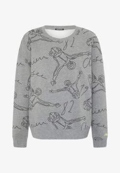 Chiemsee LABEL ART - Sweatshirt - Medium Grey Black -Chiemsee 12de05d6a4174d51807ce9fd01c2191b