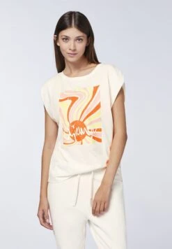 Chiemsee TANK SONNEN LOGO MOTIV - T-Shirt Print - Star White