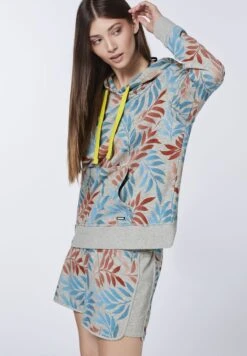 Chiemsee IM SCHRIFTZUG UND BLATT-DESIGN - Kapuzenpullover - Medium Grey Red 9 Chiemsee IM SCHRIFTZUG UND BLATT-DESIGN - Kapuzenpullover - Medium Grey Red -Chiemsee 78d0950e92e44263a3bfb5f62234b5a5