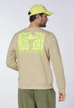 Chiemsee MIT RUNDHALSAUSSCHNITT - Sweatshirt - Oxford Tan
