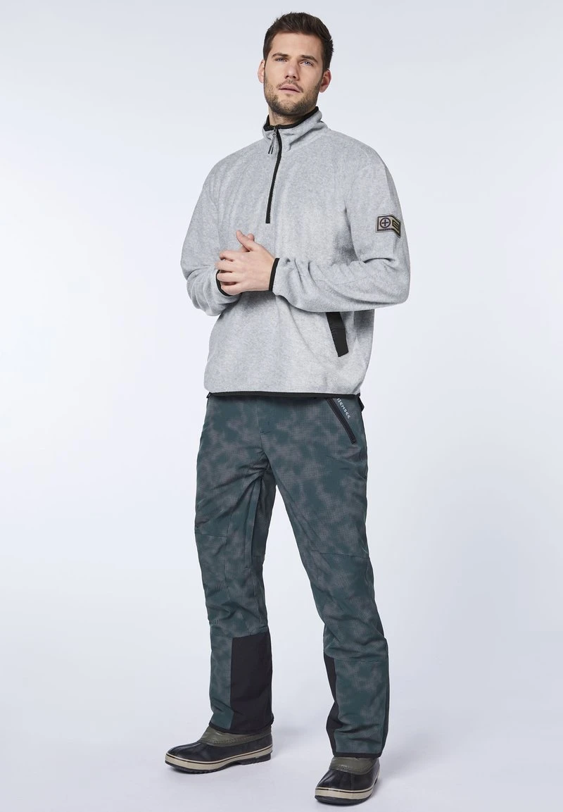 Chiemsee MIT KRAGEN UND ZIPPER - Fleecepullover - Medium Melange 2 Chiemsee MIT KRAGEN UND ZIPPER - Fleecepullover - Medium Melange – Bild 2