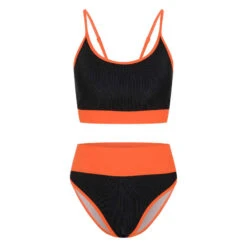 Chiemsee Bustier-Bikini-Set Mit Kontrast-Struktur Und Highwaist Hose