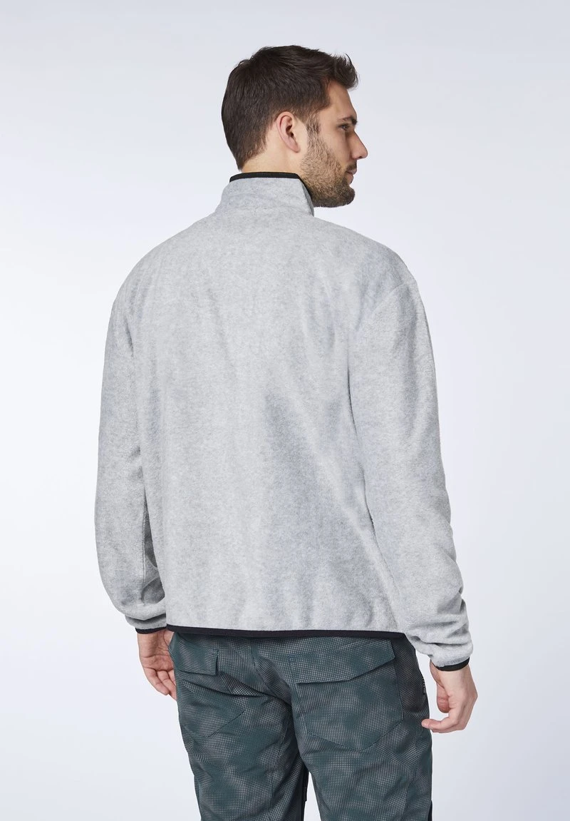 Chiemsee MIT KRAGEN UND ZIPPER - Fleecepullover - Medium Melange 3 Chiemsee MIT KRAGEN UND ZIPPER - Fleecepullover - Medium Melange – Bild 3