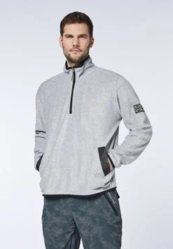 Chiemsee MIT KRAGEN UND ZIPPER - Fleecepullover - Medium Melange