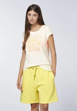 Chiemsee MIT SCHRIFTZUG - T-Shirt Print - Star White