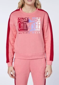 Chiemsee MIT LABEL PRINT IM FARBVERLAUF - Sweatshirt - Salmon Rose -Chiemsee f129760acabf453aafc64361ecf3a892