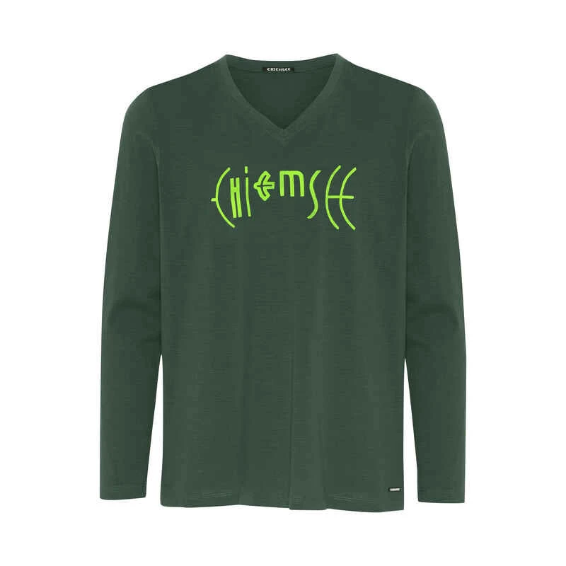 Chiemsee Logo-Longsleeve Mit V-Neck Aus Jersey 2 Chiemsee Logo-Longsleeve Mit V-Neck Aus Jersey – Bild 2