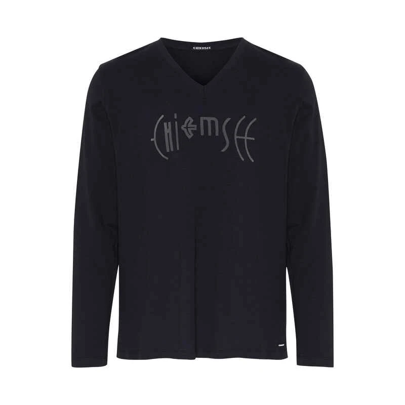 Chiemsee Logo-Longsleeve Mit V-Neck Aus Jersey 1 Chiemsee Logo-Longsleeve Mit V-Neck Aus Jersey