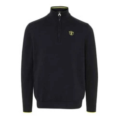 Chiemsee Strickpullover Mit Kurzem Zipper Und Logo