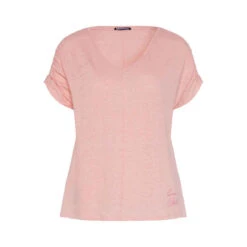 Chiemsee T-Shirt überschnittene Schultern Aus Leinen