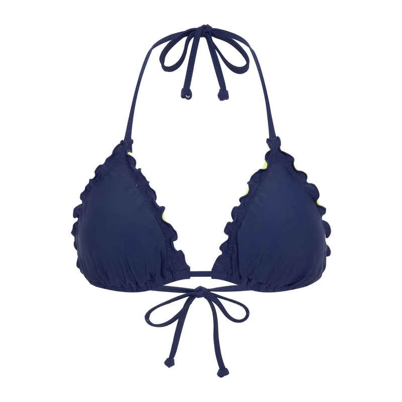 Chiemsee Unifarbendes Triangel-Bikini-Top Mit Rüschendetails 2 Chiemsee Unifarbendes Triangel-Bikini-Top Mit Rüschendetails – Bild 2