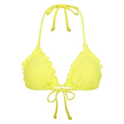 Chiemsee Unifarbendes Triangel-Bikini-Top Mit Rüschendetails